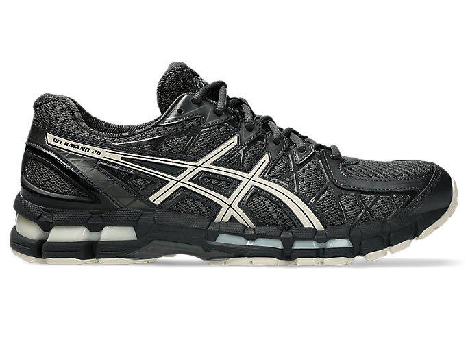 Cheap ASICS GEL-KAYANO 20 Chaussures de Course Gris Obsidienne/Avoine 1203A388-027