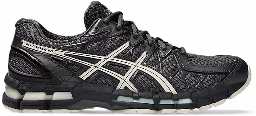 ASICS GEL-KAYANO 20 跑鞋 深灰/燕麥色 1203A388-027 1