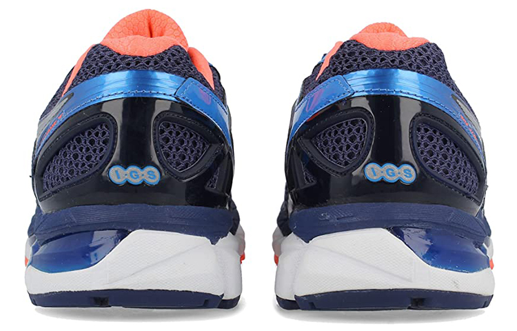 Shop 亚瑟士Gel-Kayano 21蓝橙色跑鞋 T4H2Q-5293