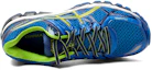 Shop 亚瑟士Gel-Kayano 21 '海洋蓝黄'跑鞋 T4H2N-3905