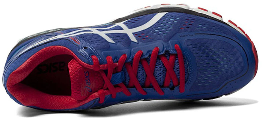 ASICS Gel-Kayano 22 ''Blau Weiß Rot'' T547N-4201 Shop ASICS Gel-Kayano 22 ''Blau Weiß Rot'' T547N-4201