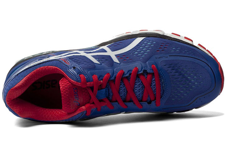 Shop 아식스 젤카야노 22 블루화이트레드 T547N-4201