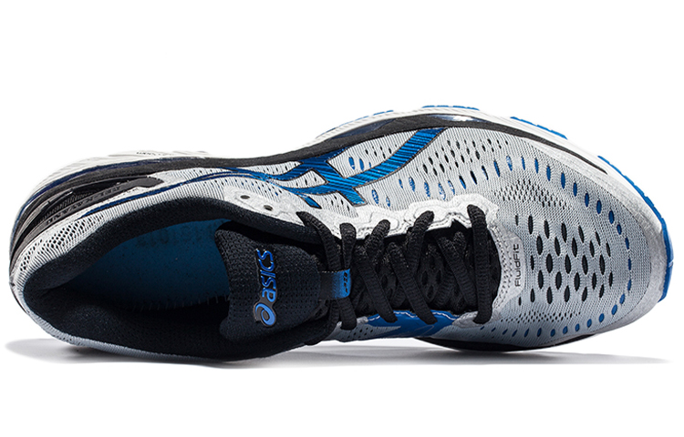 Shop Asics Gel-Kayano 23 防滑透氣 低筒 跑步鞋 男款 銀藍 2E寬