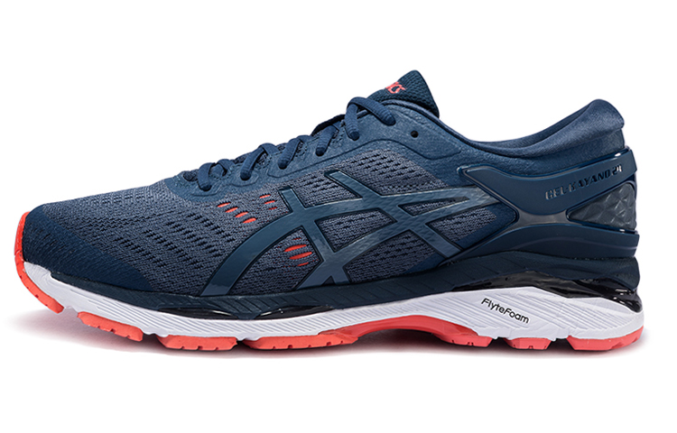 Buy Asics Gel-Kayano 24 耐磨防滑 低筒慢跑鞋 藍色 2E寬版