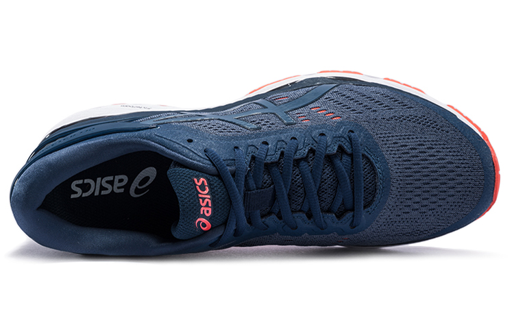 Shop Asics Gel-Kayano 24 耐磨防滑 低筒慢跑鞋 藍色 2E寬版