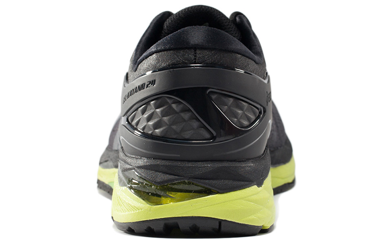 Shop Asics Gel-Kayano 24 運動 耐磨防滑 低筒 跑步鞋 男款 黑綠