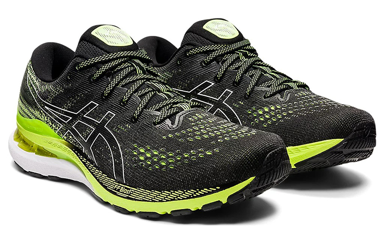 Shop 亞瑟士 Gel Kayano 28 '黑色危險綠' 1011B189-004