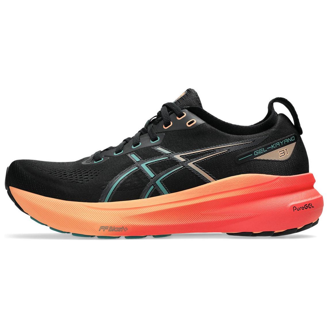 ASICS Gel-Kayano 31 Running Shoes Black Orange - Cushioned & Durable. 1011B867-004