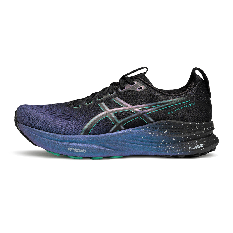ASICS GEL-KAYANO 32 Black Green Marathon Running Shoes với Arch Support. 1011C180-001