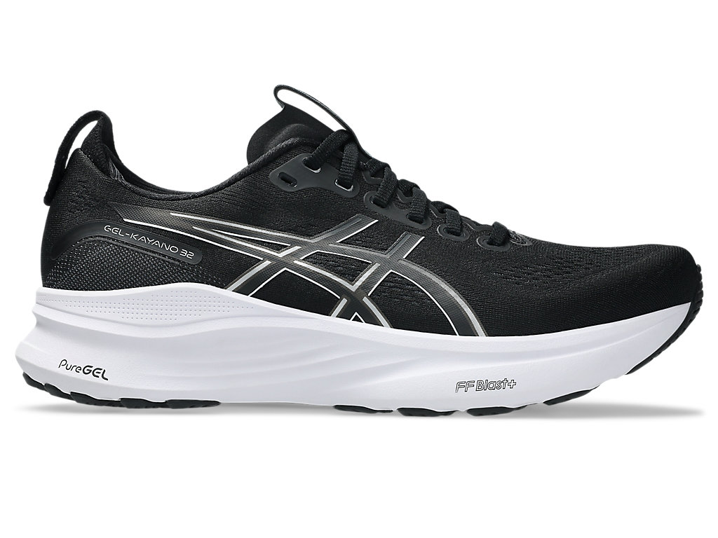 ASICS GEL-KAYANO 32 Extra Wide Running Shoes Black/White 1011C054-002