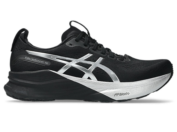 ASICS GEL-KAYANO 32 Platinum Running Shoes Platinum/Black 1011C215-001