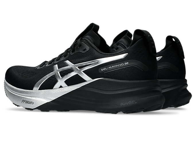 Shop ASICS GEL-KAYANO 32 Sepatu Lari Platinum/Hitam 1011C215-001