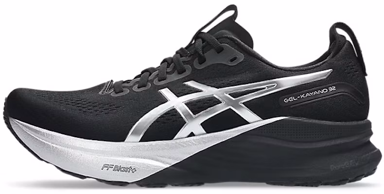 ASICS GEL-KAYANO 32 Sepatu Lari Platinum/Hitam 1011C215-001 1