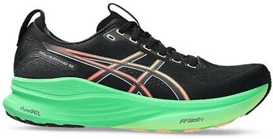 ASICS GEL-KAYANO 32 Running Shoes Black/Vital Green 1011C052-004 ASICS GEL-KAYANO 32 Running Shoes Black/Vital Green 1011C052-004