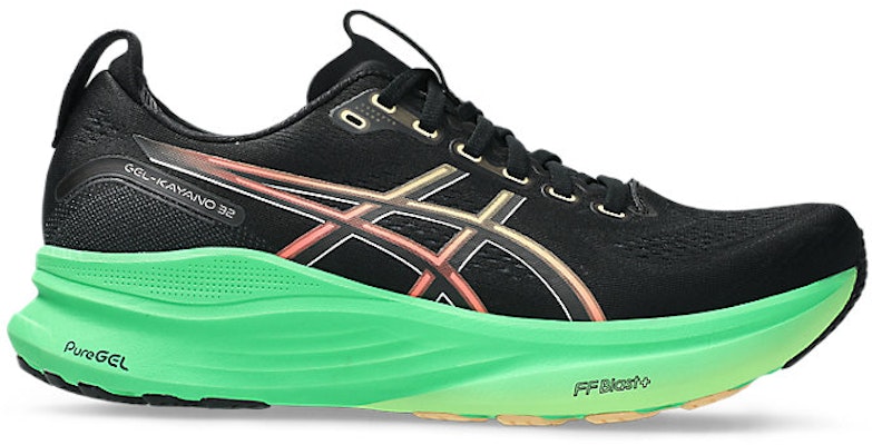 ASICS GEL-KAYANO 32 Kasut Lari Hitam/Hijau Vital 1011C052-004 Buy ASICS GEL-KAYANO 32 Kasut Lari Hitam/Hijau Vital 1011C052-004