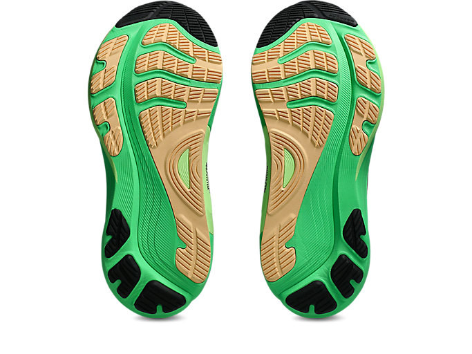 Sizing ASICS GEL-KAYANO 32 Kasut Lari Hitam/Hijau Vital 1011C052-004