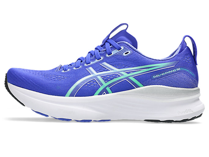 Cheap ASICS GEL-KAYANO 32 Kasut Lari Cobalt Burst/Pure Silver 1011C052-405