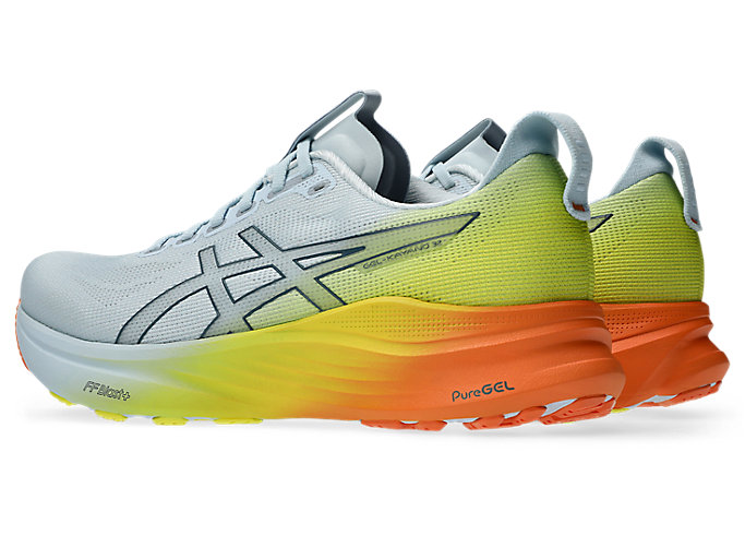 Shop ASICS GEL-KAYANO 32 Kasut Lari Sky/Lemon Spark 1011C284-400