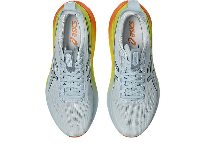 Sizing ASICS GEL-KAYANO 32 Kasut Lari Sky/Lemon Spark 1011C284-400