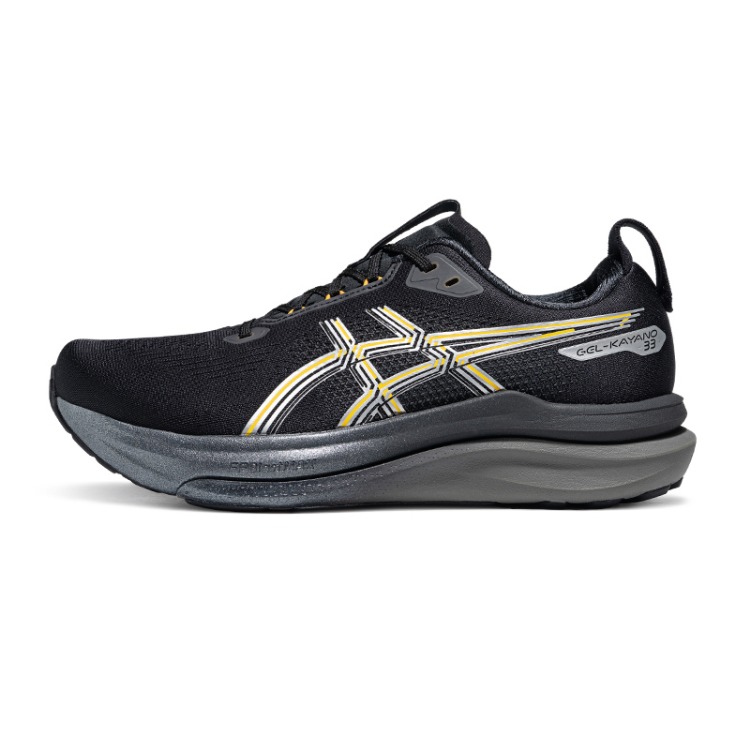 ASICS GEL-KAYANO 33 Reflective Running Shoes Black - Breathable & Durable 1011C344-001