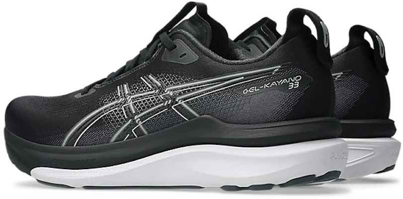 ASICS GEL-KAYANO 33 Kasut Lari Hitam/Putih 1011C167-002 Lookbook ASICS GEL-KAYANO 33 Kasut Lari Hitam/Putih 1011C167-002