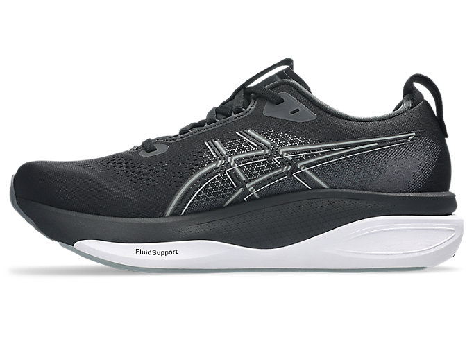 Shop ASICS GEL-KAYANO 33 Kasut Lari Hitam/Putih 1011C167-002
