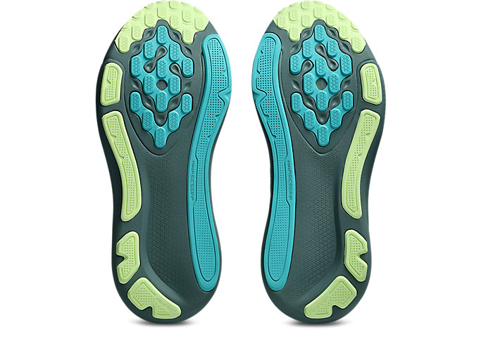 Sizing ASICS GEL-KAYANO 33 Kasut Lari Teal Malap/Kuning Terang 1011C167-403