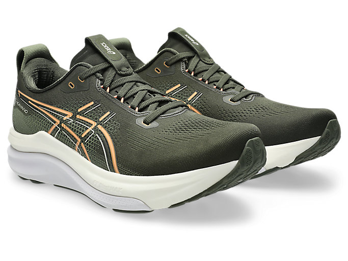 Order ASICS GEL-KAYANO 33 Kasut Larian Vintage Khaki/Bright Sunstone 1011C167-200