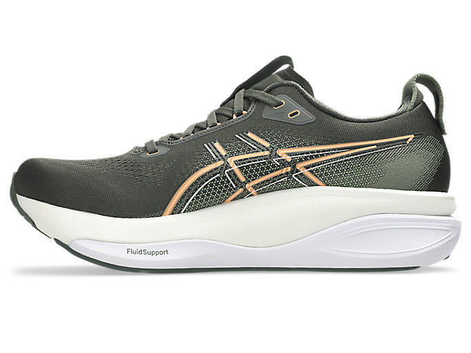 Shop ASICS GEL-KAYANO 33 Kasut Larian Vintage Khaki/Bright Sunstone 1011C167-200