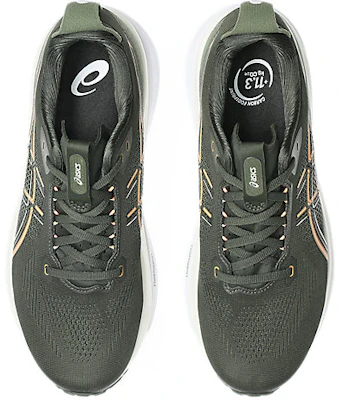 ASICS GEL-KAYANO 33 Kasut Larian Vintage Khaki/Bright Sunstone 1011C167-200 Details for ASICS GEL-KAYANO 33 Kasut Larian Vintage Khaki/Bright Sunstone 1011C167-200
