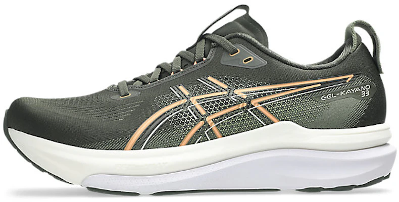 ASICS GEL-KAYANO 33 Kasut Larian Vintage Khaki/Bright Sunstone 1011C167-200 Cheap ASICS GEL-KAYANO 33 Kasut Larian Vintage Khaki/Bright Sunstone 1011C167-200