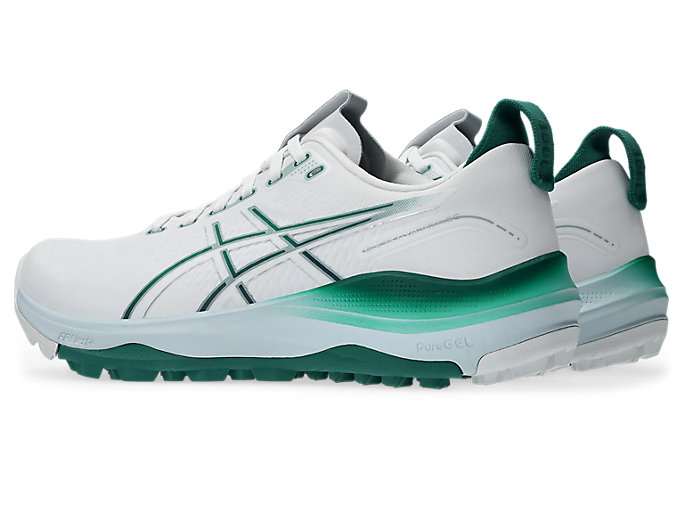 Lookbook ASICS GEL-KAYANO ACE 3 WIDE Hardloopschoenen Wit/Jasper Groen 1111A267-100
