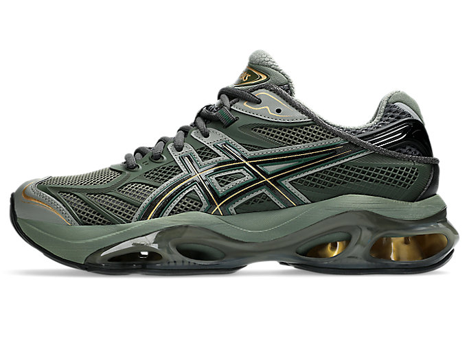 ASICS GEL-KINETIC 2.0 Running Shoes Obsidian Grey/Olive Canvas 1203A678-025