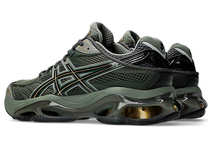 Lookbook ASICS GEL-KINETIC 2.0 慢跑鞋 深灰/橄欖綠 1203A678-025