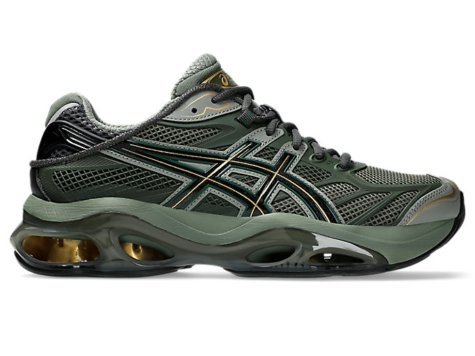 Cheap ASICS GEL-KINETIC 2.0 慢跑鞋 深灰/橄欖綠 1203A678-025