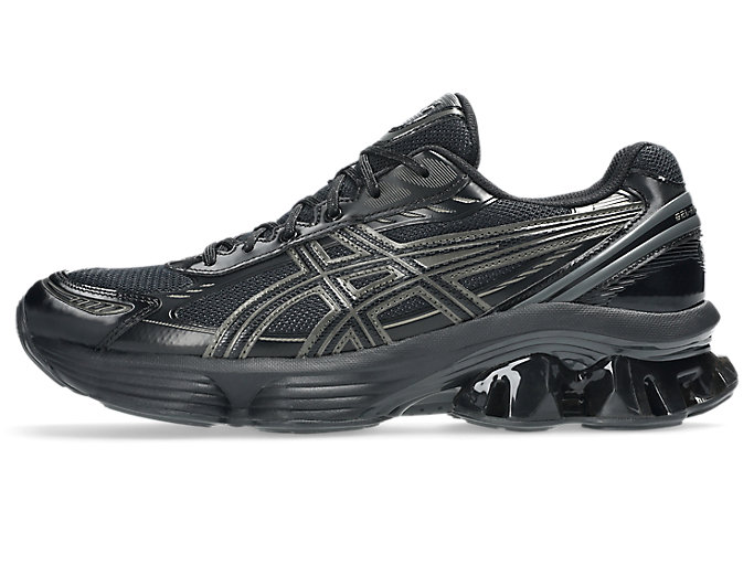 Cheap ASICS GEL-KINETIC Laufschuhe Schwarz/Grau 1203A591-003