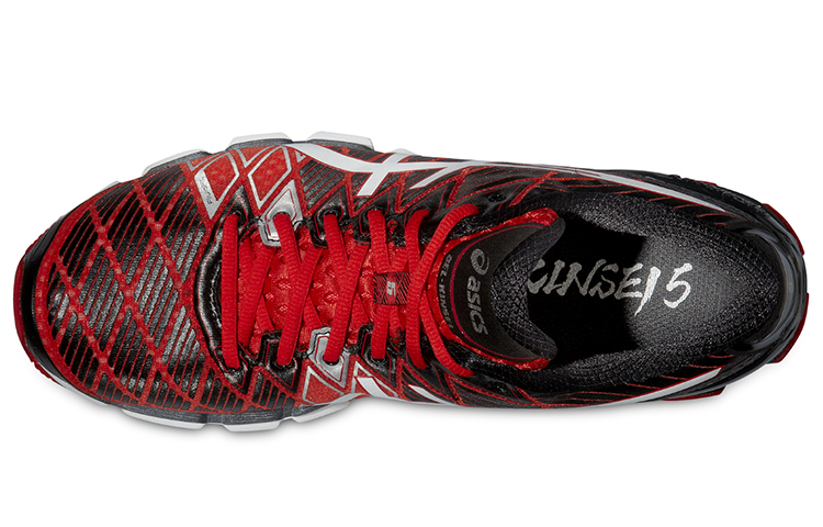 Shop ASICS Gel-Kinsei 5 'Hitam Merah Patchwork' T3E4Y-2301