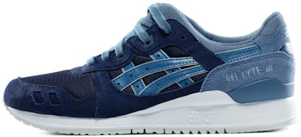 ASICS Gel-Lyte 3 Wear-resistant Non-Slip Retro Low Tops Casual Deep Blue HL7V2-5846 ASICS Gel-Lyte 3 Wear-resistant Non-Slip Retro Low Tops Casual Deep Blue HL7V2-5846
