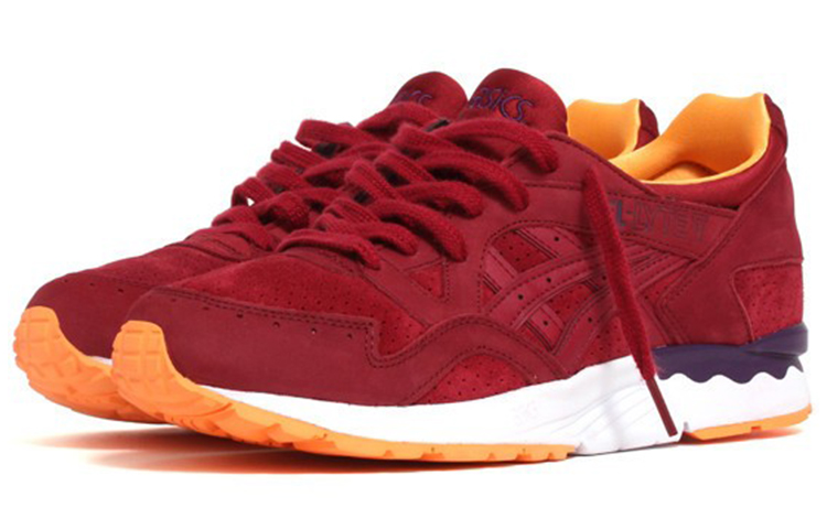 Lookbook ASICS Gel-Lyte 5 ''Burgundy Suede'' Wildleder Burgundy Retro-Sneaker H5D2L-2525