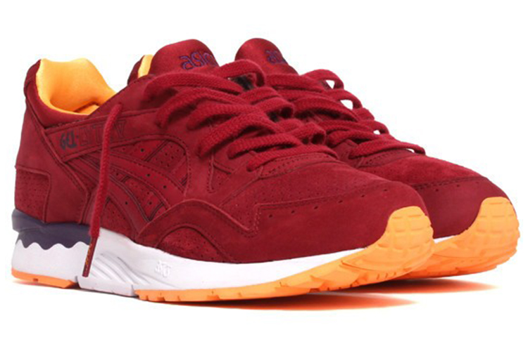 Shop ASICS Gel-Lyte 5 'Burgundy Suede' Merah Anggur H5D2L-2525