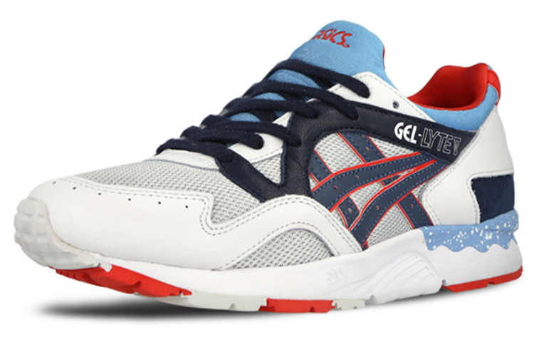 Lookbook ASICS Gel-Lyte 5 'Putih Biru Merah' H5Z9L-1050