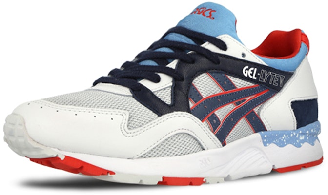 ASICS Gel-Lyte 5 'Putih Biru Merah' H5Z9L-1050 Lookbook ASICS Gel-Lyte 5 'Putih Biru Merah' H5Z9L-1050
