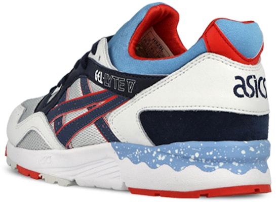 ASICS Gel-Lyte 5 'Putih Biru Merah' H5Z9L-1050 Shop ASICS Gel-Lyte 5 'Putih Biru Merah' H5Z9L-1050