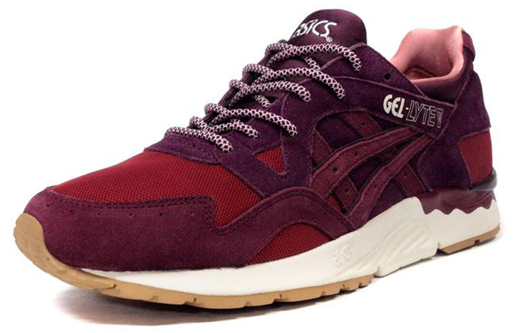 Order Asics Gel-Lyte 5 舒適耐磨慢跑鞋 男女款 酒紅色