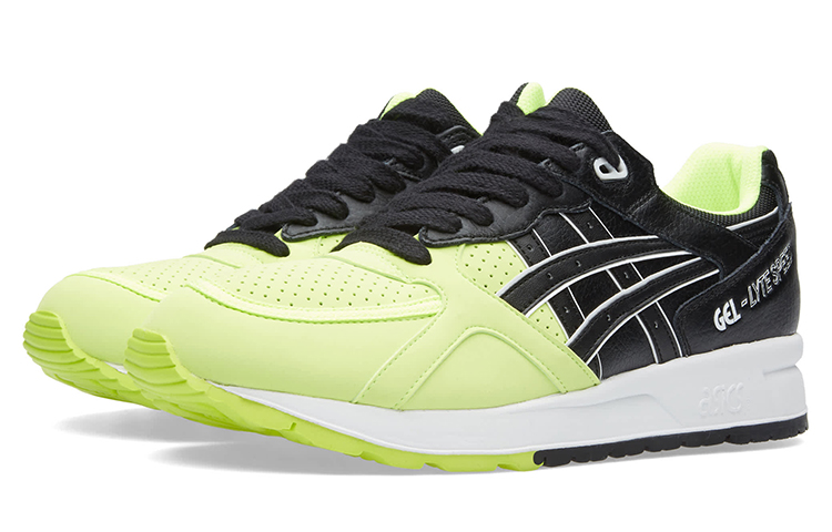 Lookbook アシックス ゲルライトスピード 蛍光緑黒 H5V1Y-0790