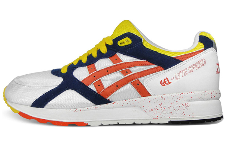 Buy アシックス ゲルライトスピード レトロ白オレンジ H922N-0123