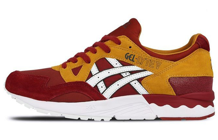 Buy Asics Gel-Lyte 5 舒適耐磨跑步鞋 紅黃色
