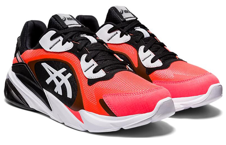Lookbook ASICS Gel-Miqrum Schuhe Schwarz/Weiß/Rot 1021A339-003