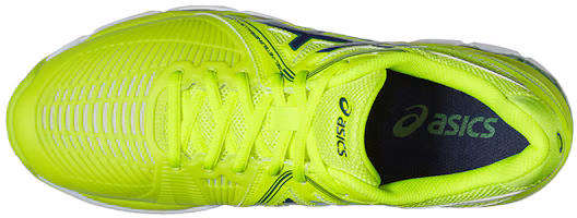 Shop Asics Gel-Netburner Ballistic 低筒跑步鞋 黃綠