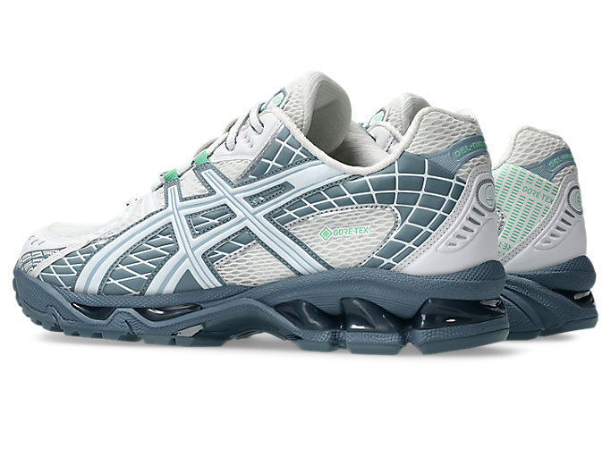 Lookbook Asics GEL-NIMBUS 10.1 GTX Running Sneakers White/Fjord Grey 1203A760-100